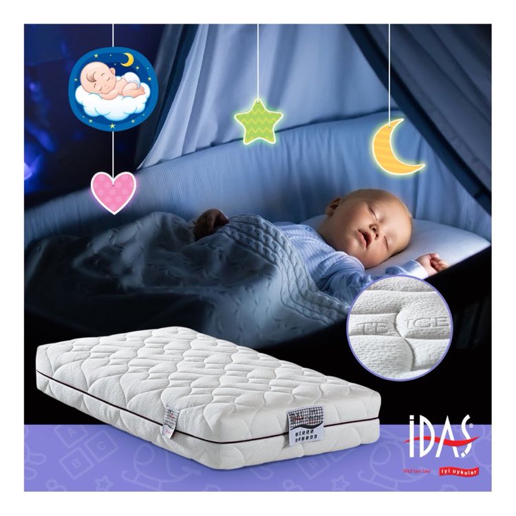 Bebeklerin rahatı için özel tasarlanan çift tavlanmış çelik yay teknolojisi ile, Dreamy kesintisiz uyku için ideal seçim. Vücuda tam destek sağlayarak her pozisyonda bel kemiğinin en düzgün halini muhafaza eden Dreamy ile bebekler daha mutlu uyuyor, daha sağlıklı büyüyor.