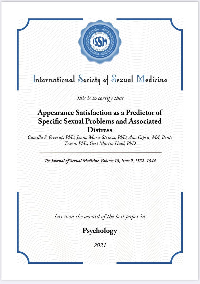 Thank you @jsexmed and congratulations @bentetreen @DrCSOverup @CipricAna and Gert Martin Hald, this paper was a pleasure to write!