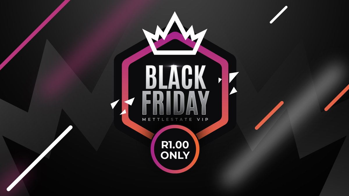 Mettlestate's tweet photo. π₯ Black Friday π₯ Become a Mettlestate VIP Member | Register for ONLY R1.00
Sign up here: https://t.co/yANB5DYvTx
#BlackFriday2021 #ForgeBlackFriday #ForgeVIP https://t.co/KIM5cNfMq0