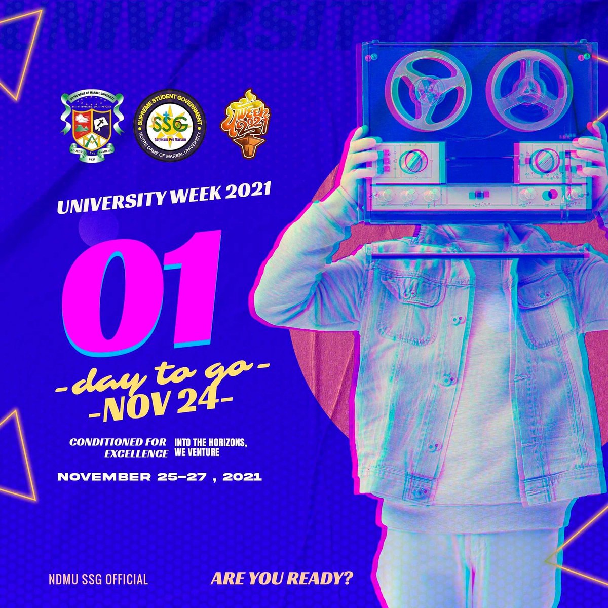 NDMUSSGOfficial's tweet photo. See you tomorrow, Maristas!
Be ready Maristas University Week 2021 is Coming!
#UWEEK2021
#ConditionedForExcellence
#IntoTheHorizonsWeVenture https://t.co/LUjzvq5Cn4
