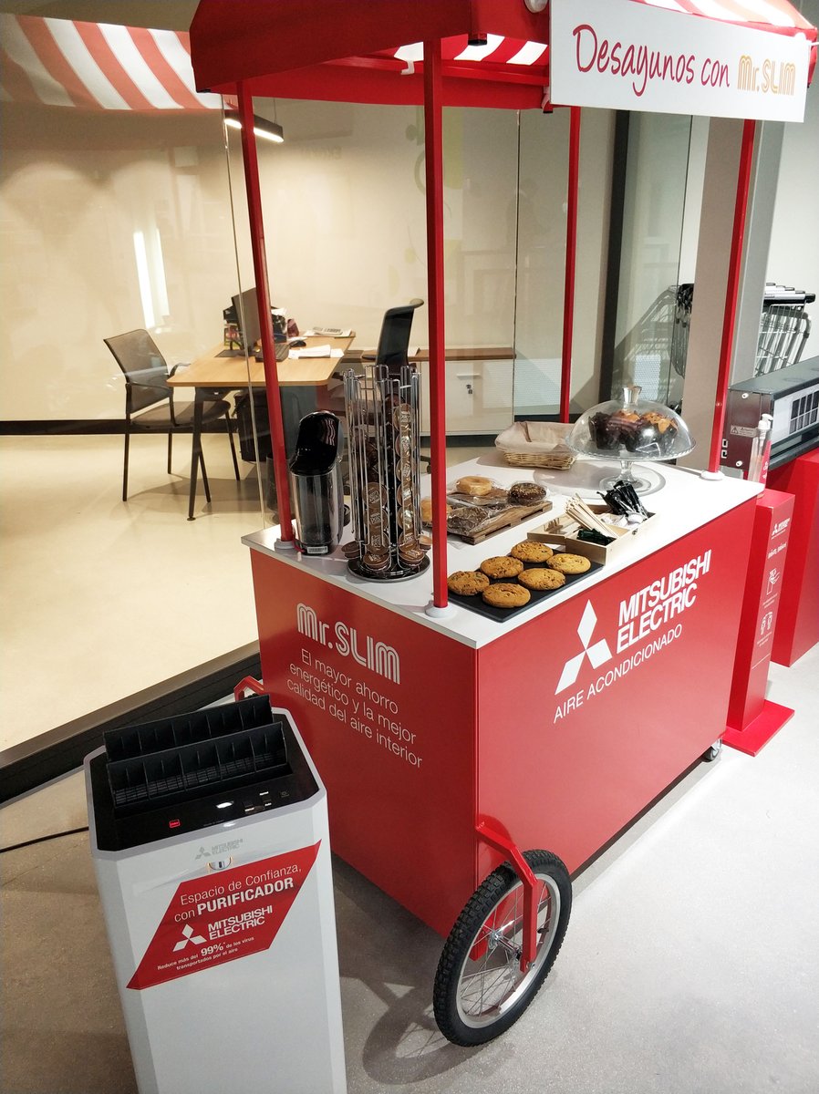 levantia_es's tweet photo. En Levantia Alicante ya tenemos todo listo para comenzar con los Desayunos Mr. Slim de @MitsuElect. Solo hoy y mañana de 8:30 a 12:00 horas.
Además, hoy tenemos sesión formativa en Aerotermia y mañana en Calidad de Aire (9 horas).
#Levantia #Aerotermia #MrSlim #Mitsubishi https://t.co/m5F4RxfRGp