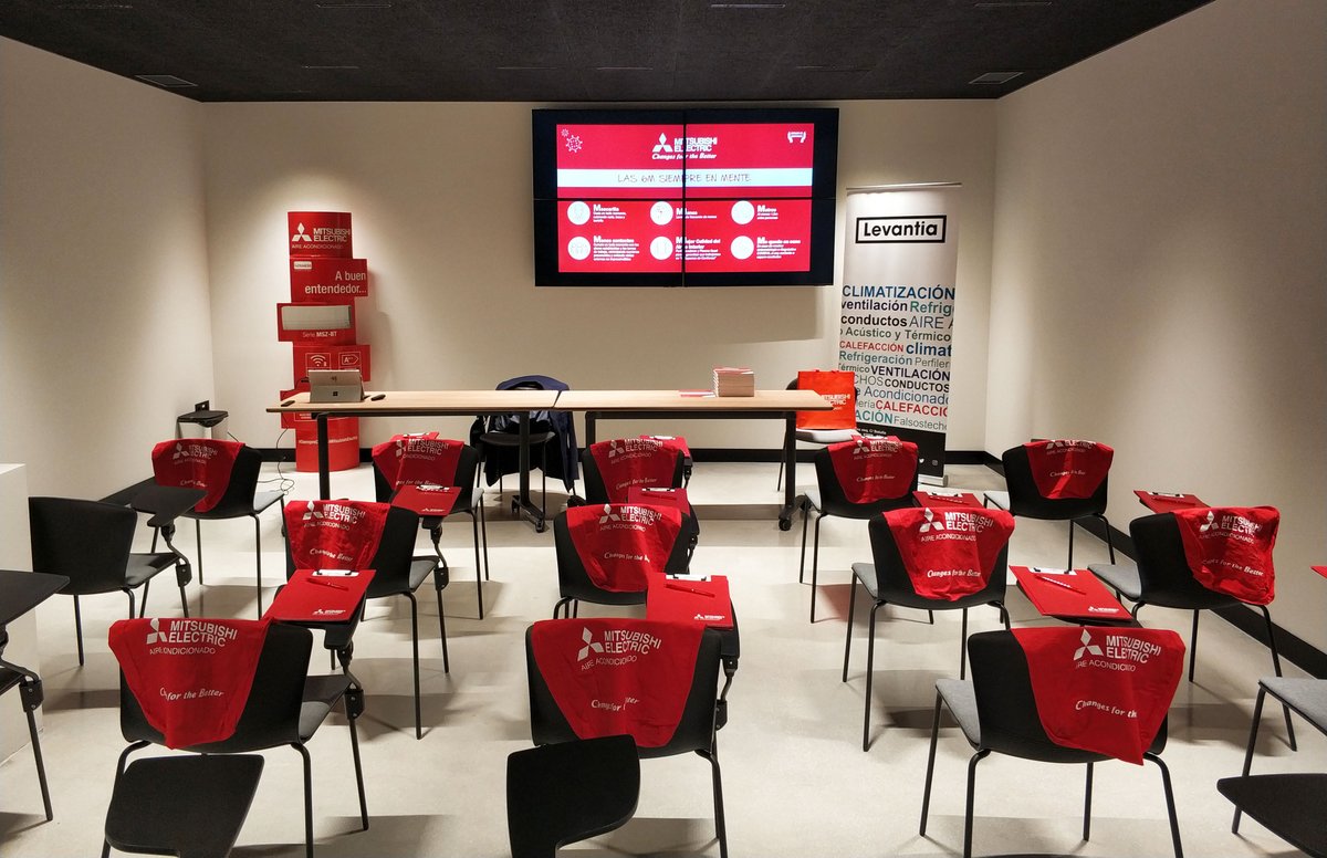 levantia_es's tweet photo. En Levantia Alicante ya tenemos todo listo para comenzar con los Desayunos Mr. Slim de @MitsuElect. Solo hoy y mañana de 8:30 a 12:00 horas.
Además, hoy tenemos sesión formativa en Aerotermia y mañana en Calidad de Aire (9 horas).
#Levantia #Aerotermia #MrSlim #Mitsubishi https://t.co/m5F4RxfRGp