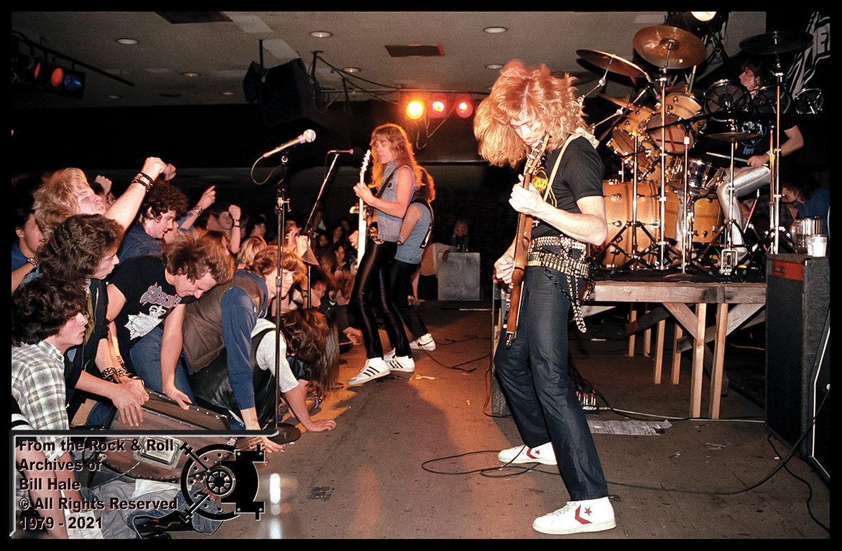 PhotoByBillHale's tweet photo. Dave Mustaine with Metallica: Old Waldorf 11/29/82
Hey @DAVIDMARRS_ Is that you behind @larsulrich ???
Tis was the 2nd time that @Metallica played at The Old Waldorf...
#Davemustaine
#JamesHetfield
#ronmcgovney
#LarsUlrich
#PBBH
#photosbybillhale https://t.co/Wxfe9LbHX7