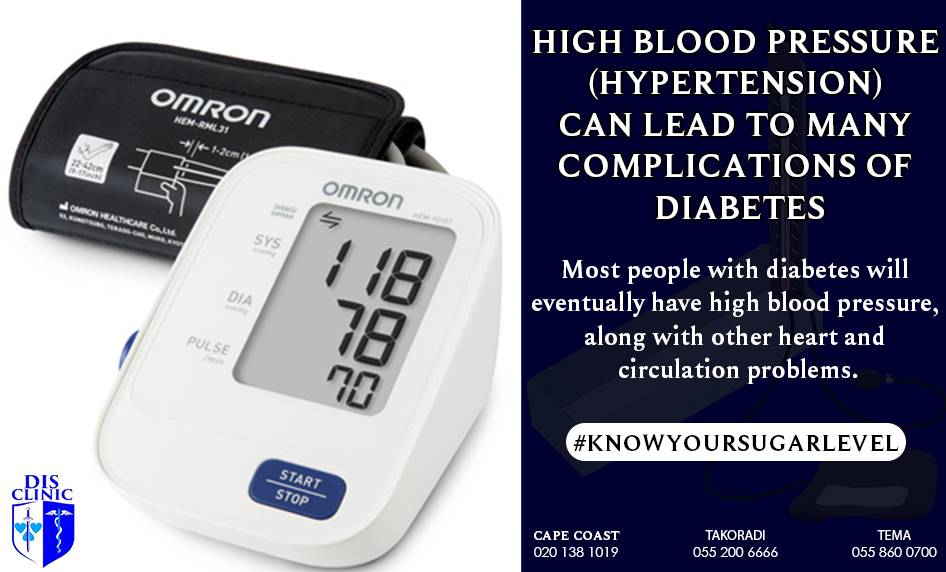 disclinic's tweet image. People with #hypertension more often have:
1️⃣ Strokes
2️⃣ Heart failure

Hypertension can lead to #Diabetes. 
#KnowYourSugarLevel 

Speak to our Health Professional Today and know how you can manage your sugar level and high blood pressure
#disclinic #health #blood pressure