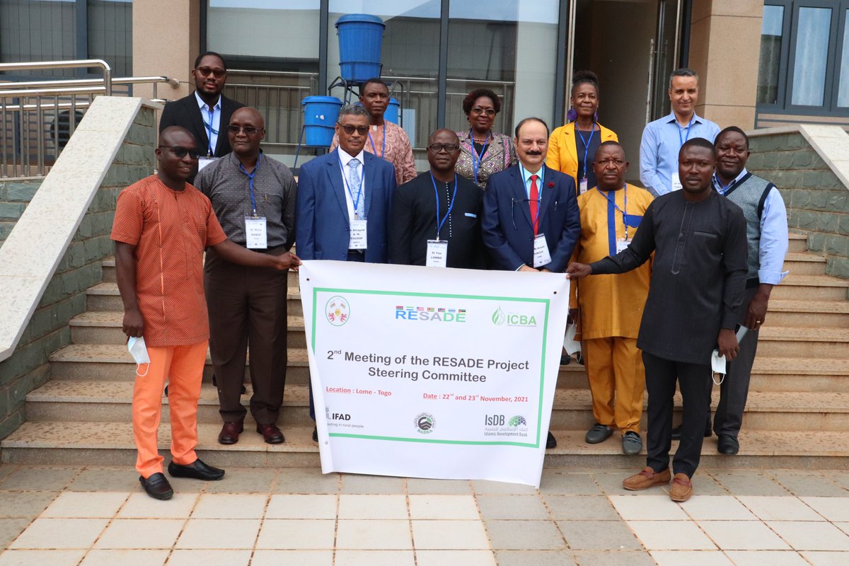 ICBAAgriculture's tweet photo. On 22 Nov 2021, in collaboration with @IFAD and @badeabank, #ICBAAgriculture organized the second steering committee meeting in Togo for the #RESADE project.🧵⤵️ https://t.co/9kYoIon8om