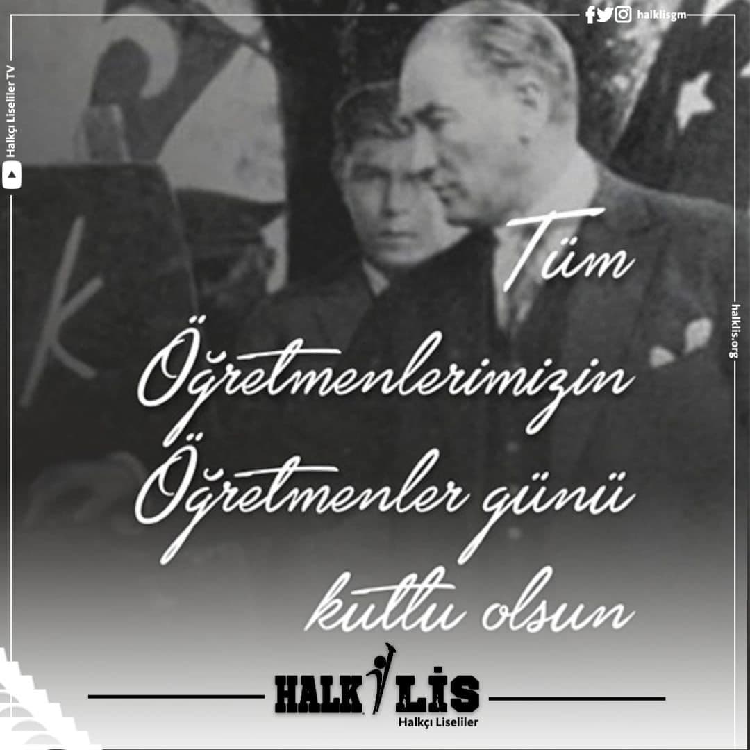 usakhalklis's tweet photo. Başta başöğretmenimiz Gazi Mustafa Kemal Atatürk olmak üzere geleceğimize yön vermede büyük emeği olan bütün öğretmenlerimizin ellerinden öpüyor öğretmenler gününü kutluyoruz. https://t.co/7BgXzD23a7