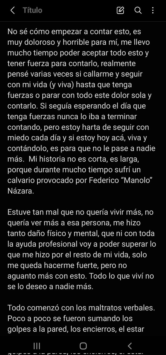 lauraclldo's tweet photo. Lo único que quiero es que lo lean,  es demasiado importante para mi. no puedo seguir callando, quiero justicia.
++ https://t.co/xaEx3AdeoQ
