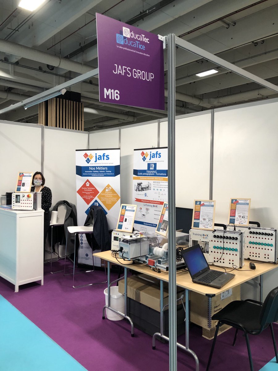 JAFS_Group's tweet photo. C’est parti, ravi de pouvoir vous accueillir sur notre stand Educatec - Educatice Porte de Versailles. https://t.co/P9CizxstCj