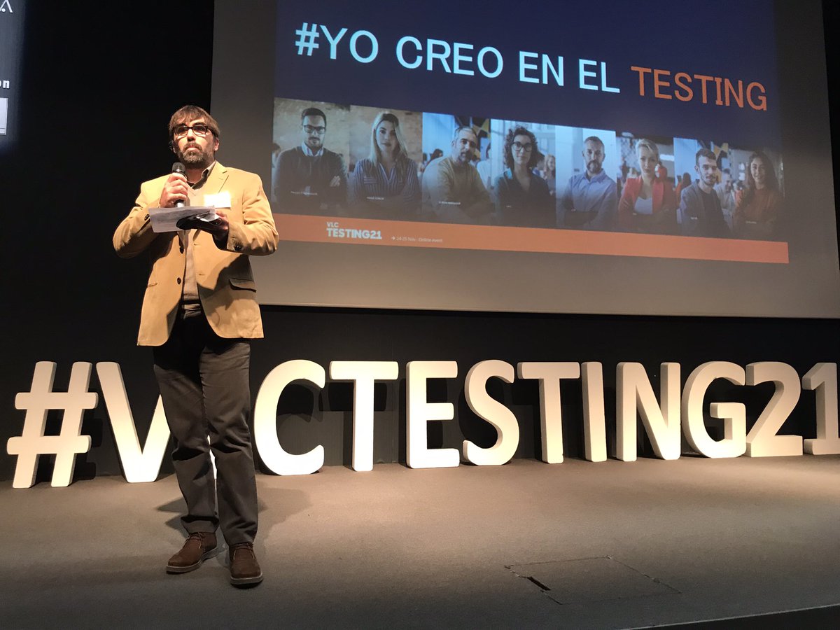 vjllacer's tweet photo. Muy grande @mmannise en #vlctesting21 @ITI_TIC 
Gran compañero y referente en #testing https://t.co/mVZWz7xE1l