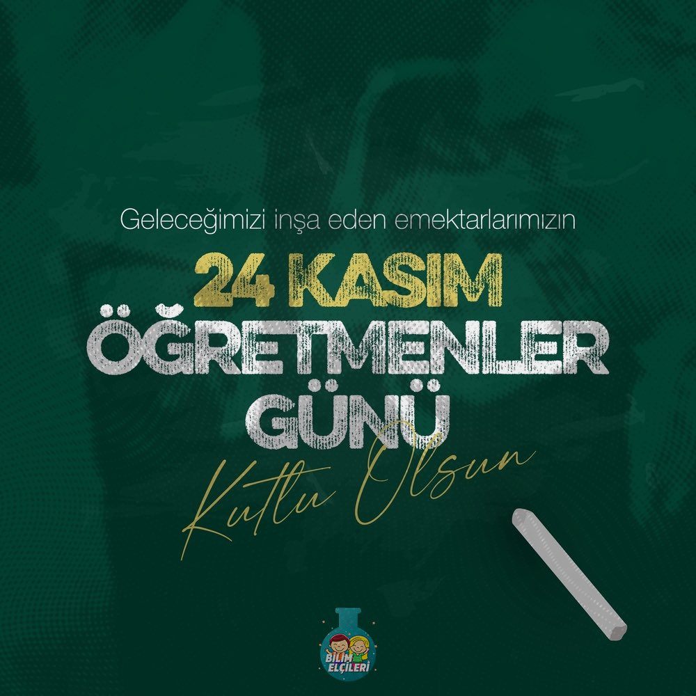 Gelecek nesillerimizi inşa eden, yolumuza ışık olan, kıymetli ve saygıdeğer öğretmenlerimizin, 24 Kasım Öğretmenler Günü kutlu olsun. İyi ki varsınız. 😊😇💐