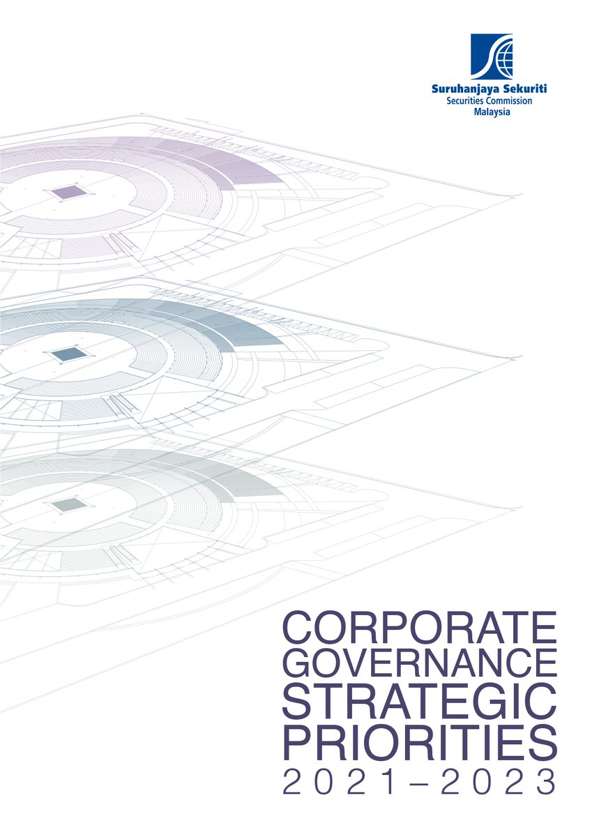 CMMsia's tweet photo. The @SecComMY issued its Corporate Governance Strategic Priorities 2021-2023 (CG Strategic Priorities) today to promote, among others, ESG fitness and leadership on the boards of Malaysian PLCs. 

For full details, visit: https://t.co/NIhDPX6uHF https://t.co/bjqcoODhi8