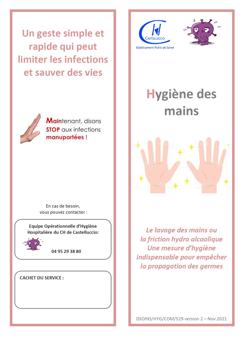 CHCastelluccio's tweet photo. #SemaineDeLaSécuritéDuPatient #SSP2021 L’#EOHH du @CHCastelluccio vous propose toute la semaine une série de document. Aujourd’hui l'#HygièneDesMains 🖐️🧼 n’hésitez pas à partager ⬇️⬇️ https://t.co/qdh1bdTBaP