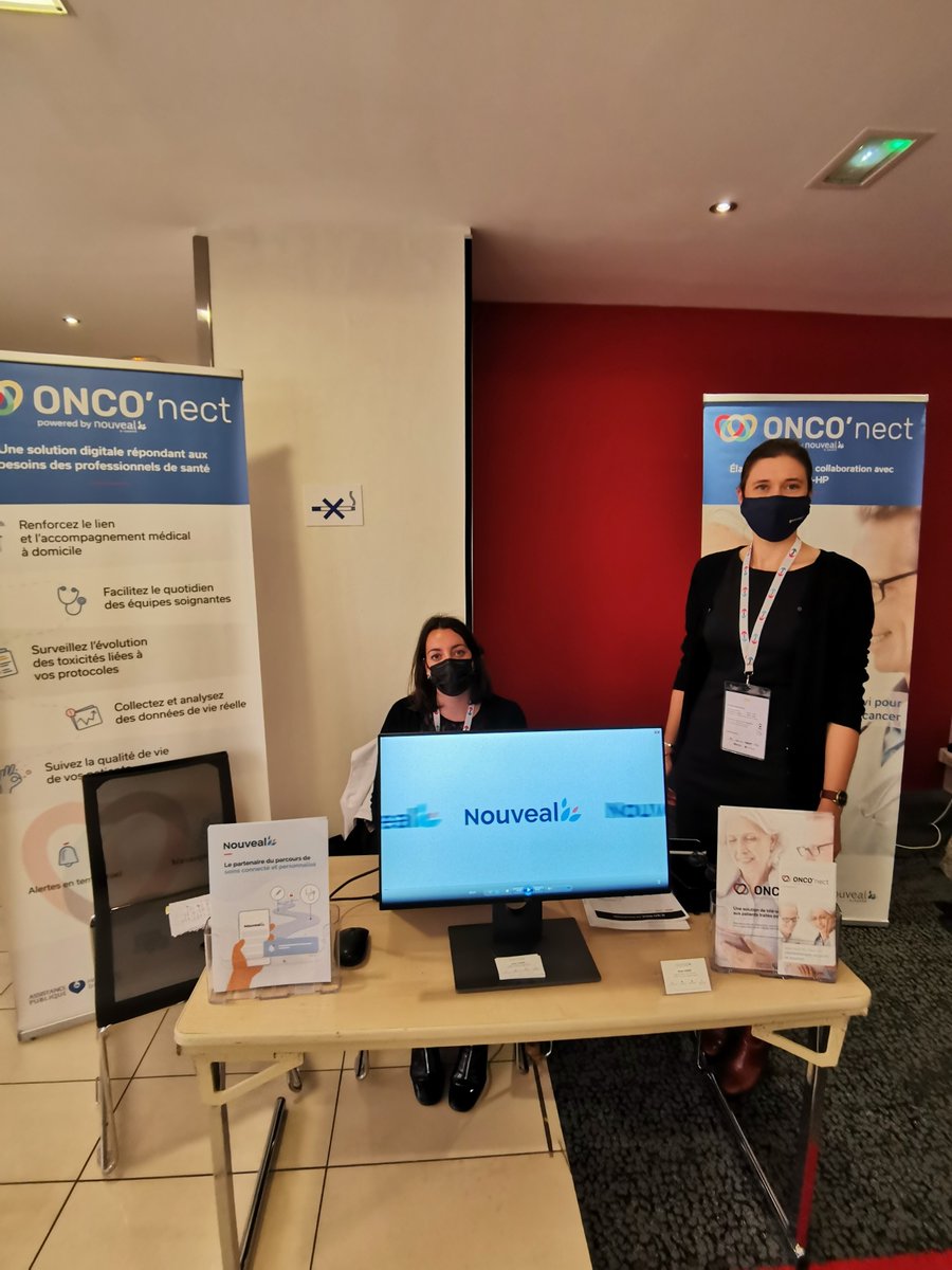 Deuxième jour aux <a href="/RCFr_live/">RCFr</a>  pour l’équipe Nouveal ! 
👉Venez nous rencontrer sur notre espace, nous vous présenterons nos outils et pourrons répondre à vos questions sur le #télésuivi des patients traités en #oncologie. 
#RCFr21 #santéconnectée #cancérologie