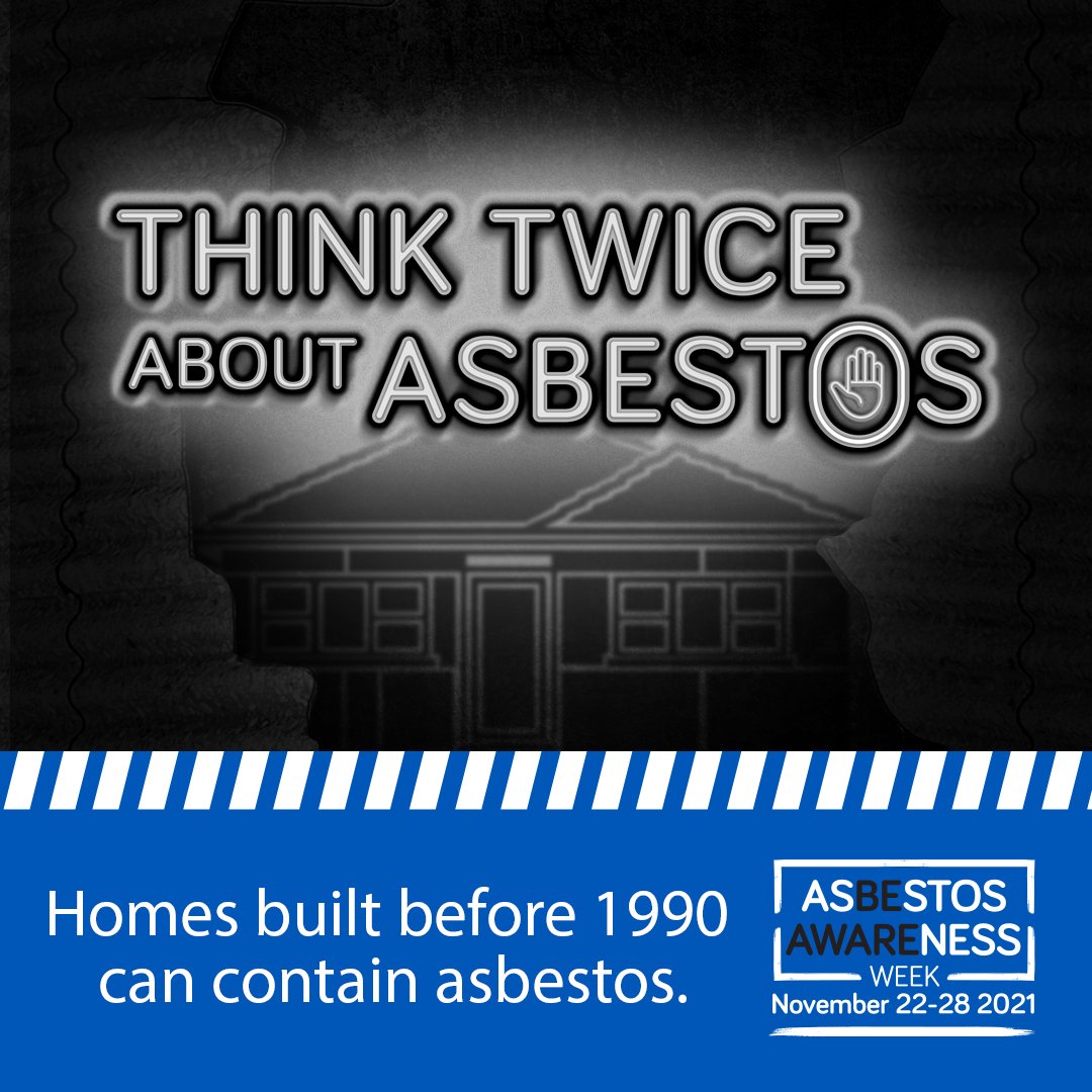 Reflections (@reflectasbestos) on Twitter photo Think twice about #asbestos! To prevent breathing in dangerous fibres, get a licensed professional to check for asbestos before starting work on homes built or renovated before 1990.
Find out more about asbestos at bit.ly/32d9AcA <a href="/AsbestosSafety/">Asbestos Safety</a> #asbestosawareness Think twice about #asbestos! To prevent breathing in dangerous fibres, get a licensed professional to check for asbestos before starting work on homes built or renovated before 1990.
Find out more about asbestos at bit.ly/32d9AcA <a href="/AsbestosSafety/">Asbestos Safety</a> #asbestosawareness