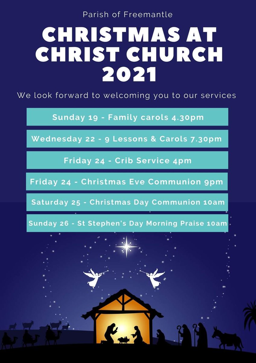 We hope you can join us for one of our Christmas services! #Christmas #worship #Freemantle #Southampton
<a href="/CofEWinchester/">Diocese of Winchester</a>