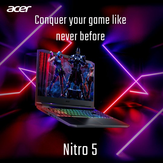 Acer_India's tweet photo. Battle your enemies from all fronts on a blisteringly-fast display with up to the latest NVIDIA® GeForce RTX™ 3060 graphics, 11th Gen Intel® Core™ Processors.
Shop Now - https://t.co/a41EhFDd9s
#Acer #AcerIndia #NitroLaptop #Nitro5 #NitroSeries #GamingLaptop #NVIDIA https://t.co/dHVs6SRDwb