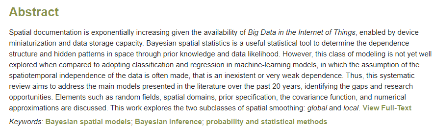Axioms_MDPI's tweet image. Latest #Article by Francisco Louzada, Diego Carvalho do Nascimento and Osafu Augustine Egbon

&quot;Spatial Statistical Models: An Overview under the Bayesian Approach&quot; doi.org/10.3390/axioms…

#Bayesian_spatial_models #Bayesian_inference