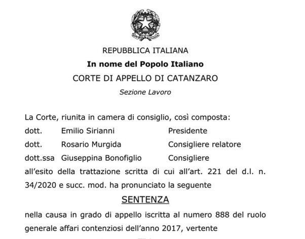 labour_lawyers's tweet photo. C. App. Catanzaro 16 settembre 2021: il #risarcimento del #danno da #compromissione dell’identità #professionale del lavoratore si determina non in relazione alla retribuzione ma ricorrendo ai parametri del danno biologico da inabilità temporanea assoluta->https://t.co/EWF6Dl1mAA https://t.co/9UO6DMB10B