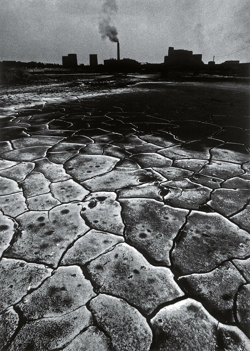 The landscape surrounding a coal mine in the Polish region of Silesia in 1978 - by Michał Cała (1948), Polish