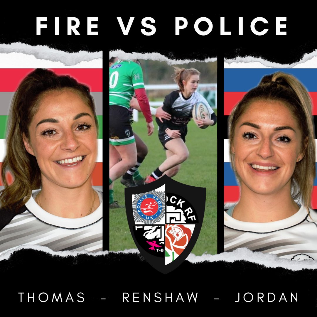 thurrockladies's tweet photo. 𝗙𝗶𝗿𝗲 𝗩𝗦 𝗣𝗼𝗹𝗶𝗰𝗲
Good luck to the 𝘁𝗵𝗿𝗲𝗲 T-Birds playing in the Fire 🆚 Police match today at @LondonWelshRFC 🚒🚓
#TBirds #womensenglandfire #britishpolice #londonwelshrfc #firevspolice #wonensrugby #bluelight https://t.co/Iy8R191XZ2