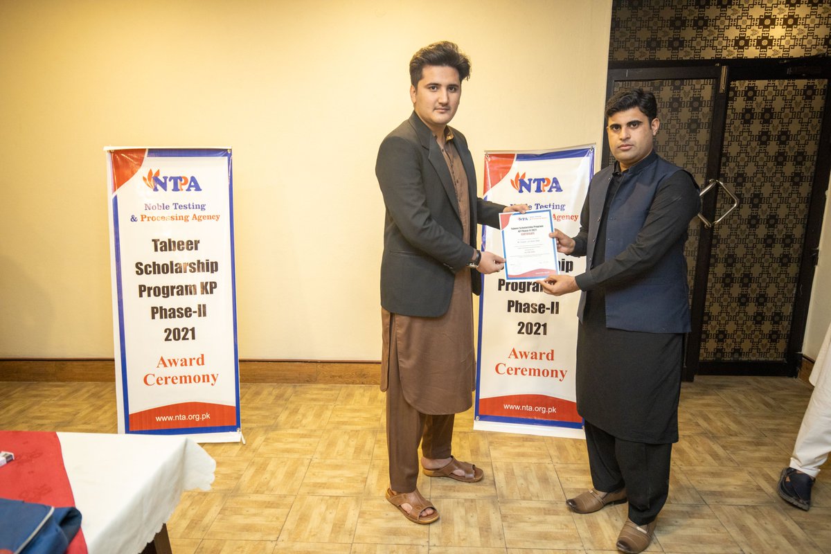 NobleTesting's tweet photo. Tabeer Scholarship Program KP 2021 Phase 2 Price Distribution Cermony was held by NTPA at local hotel in Peshawar.
Cash Prize and certificates were distributed among top position holders.
For details https://t.co/kR9d6Vp6GG | 0512362362

#education #scholarship #university https://t.co/6RLW2nFeDO