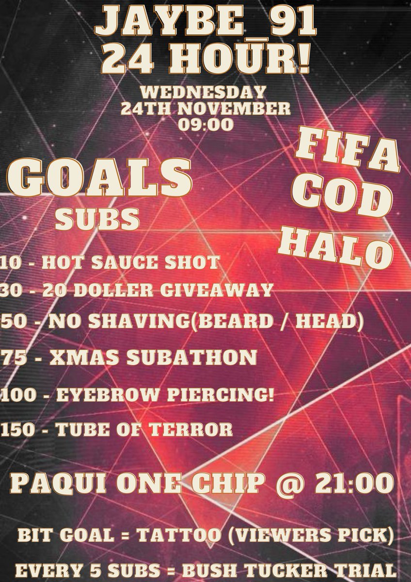 91Jaybe's tweet photo. Morning All! Im going live at 09:00 For a 24 hour stream! Pop in https://t.co/LGNpmhnQoS
#supportsmallstreamers #letsgrow #fifa #fifa21 #fifaclubs #playingwithviewers #content #easports #giveaways #mentalhealth #support #ultimateteam #StreamerNetwork
https://t.co/gkKpktN0cg https://t.co/wpKTEXfE4Q