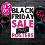 Image for the Tweet beginning: Our Black Friday Poster sale