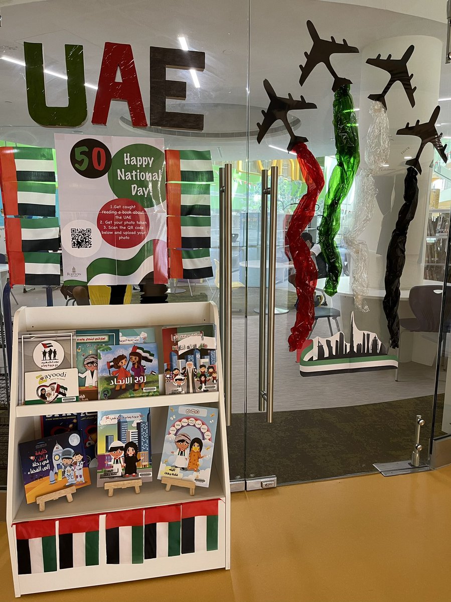 ReptonADLibrary's tweet image. Bring on the National Day celebrations! #frylibrary is ready 🇦🇪🇦🇪🇦🇪#UAENationalDay