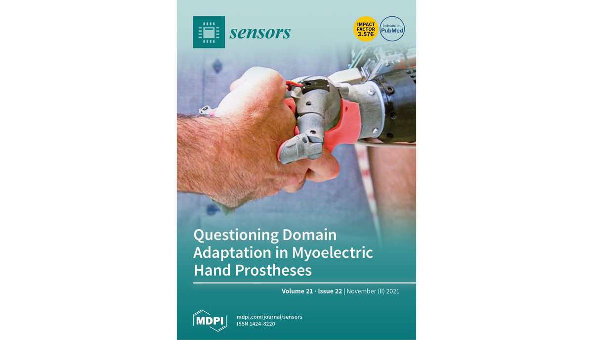 Sensors_MDPI's tweet photo. #Coverstory from 'Questioning Domain Adaptation in Myoelectric Hand Prostheses Control: An Inter- and Intra-Subject Study'
👉https://t.co/BJTUUXsrpf
More cover stories available at: https://t.co/JjUadGXtGe
#MachineLearning
#EMG
#biofeedback
#RandomForestClassifier
#sensors https://t.co/a5hCKTWtCi