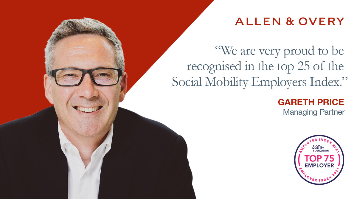 AllenOvery's tweet photo. We’re thrilled to have moved up in the Social Mobility Employers Index @socialmobilityf, now ranked 24! Social mobility is a strategic priority for the firm, and our improved ranking shows continued progress in this area.  https://t.co/qsPDBH9JWd https://t.co/aExR9fIQLj