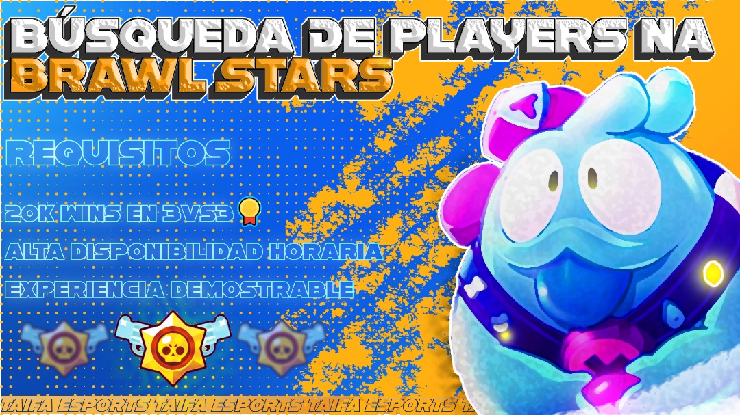 #Searching | <a href="/BrawlStars/">Brawl Stars</a>

Seguimos con la idea entre ceja y ceja de adentrarnos en una nueva región

Para ello, continuamos buscando a los mejores jugadores de NA

Si cumples los requisitos de la imagen, no dudes en contactarnos

Seguimos trabajando para ser más
#WorkingTaifa💙