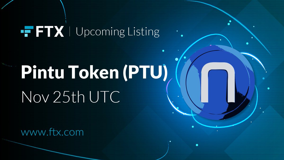 FTX_Official's tweet image. Upcoming listing on FTX! $PTU
@PintuID