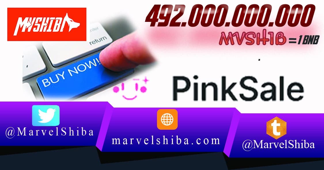 MarvelShiba's tweet photo. Ready for Pancakeswap listing.
🎉🎉🎉WE HAVE OPENED PRESALE FOR SALE to the whole community
📲Buy MVSHIB on reputable exchange PINKSALE💥
https://t.co/gbNnEKTkTu
Pre-sale will end at 1:00 PM UTC 11/26/2021.
On 11/27/2021 MVSHIB will be listed on Pankcake Swap.
Now is your chance! https://t.co/cwTclpex0Z