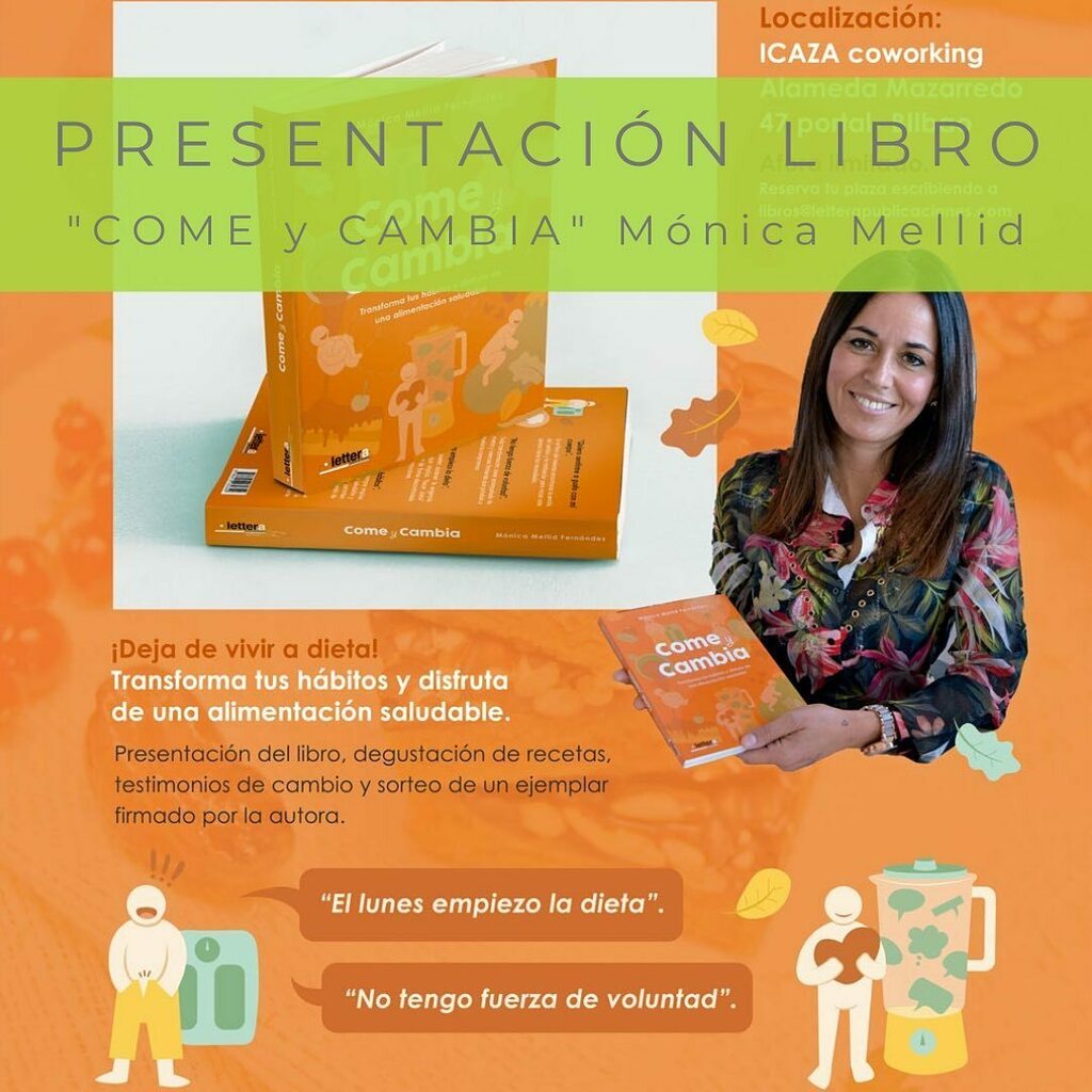 Presentación de libro “COME Y CAMBIA” 🍎transforma tus hábitos y disfruta de una vida saludable.

✔️ Degustación de recetas
✔️ Testimonios de cambio
✔️ Sorteo de un ejemplar del libro firmado por la autora @comeycambia 

30 de noviembre 19:00 h

RESERVA tu plaza (aforo limita…