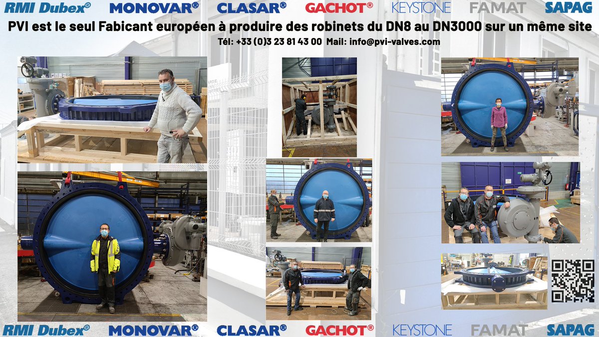 Une grande fierté pour PVI, le Spécialiste de la Fabrication du grand Diamètre,(seul fabricant Européen à produire des robinets du DN8 au DN3000 sur un seul et même site) 
lnkd.in/dPRfmUC 
Tél:+33(0)3.23.81.43.00 
#madeinfrance #pétrochimique #industrieles #eau #gaz
