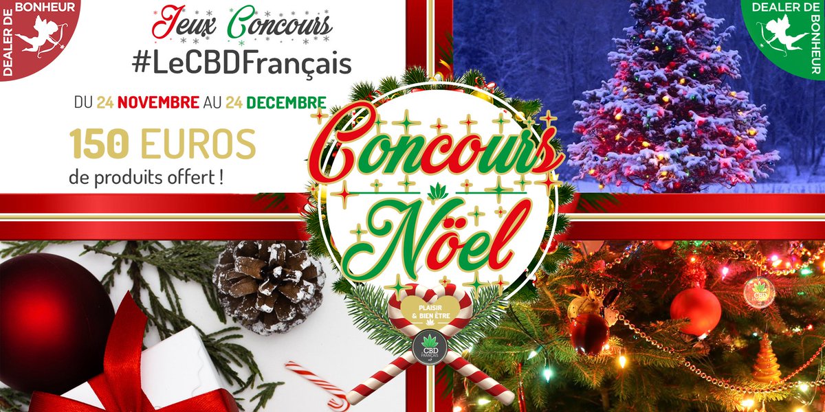 LeCbdFrancais's tweet photo. 🎄 Concours 150 euros d'achat offert sur tout nos produits du site !! 🎄

Préparons ensemble notre réveillon de Noël avec l'univers du plaisir et du bien être !

Pour participer rien de plus simple 🎄
Follow + RT
Commenté en identifiant 2 amis
#lecbdfrancais #concours #Noel https://t.co/fcVa8Dwkgs