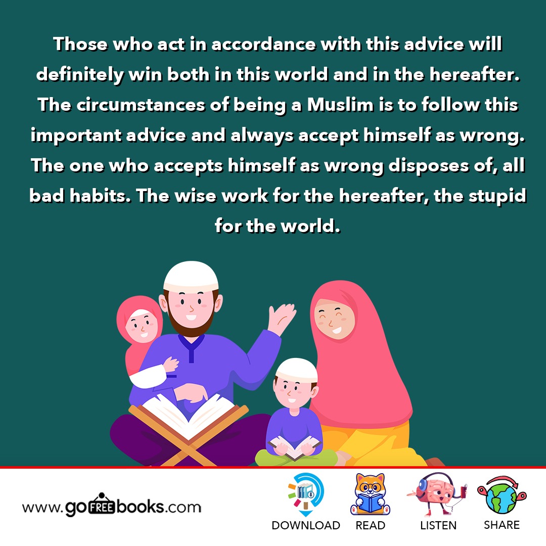 gofreebooks's tweet photo. Those who act in accordance with this advice will definitely win both in this world and in the hereafter. The circumstances of being a Muslim is to follow this important advice and always accept himself as wrong.
#wednesdaythought #world #stupid #advice #definetly https://t.co/9U4cefxYzU