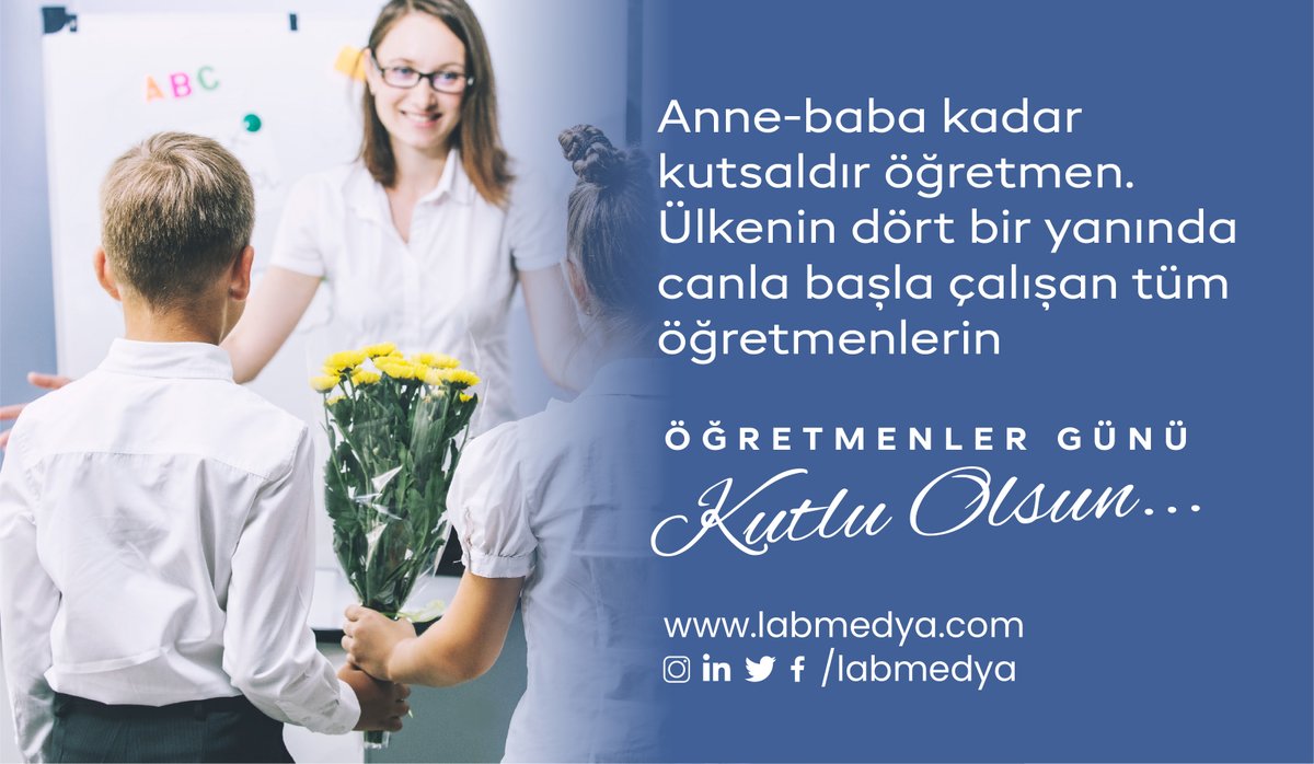 labmedya's tweet photo. Anne-baba kadar kutsaldır öğretmen. Ülkenin dört bir yanında canla başla çalışan tüm öğretmenlerin öğretmenler günü kutlu olsun.
#LabMedya #laboratuvar #laboratory #labmedyaheryerde #bilim #araştırma #TurkcellDergilik #pressreader #öğretmenlergünü https://t.co/yxFg57Rrkc