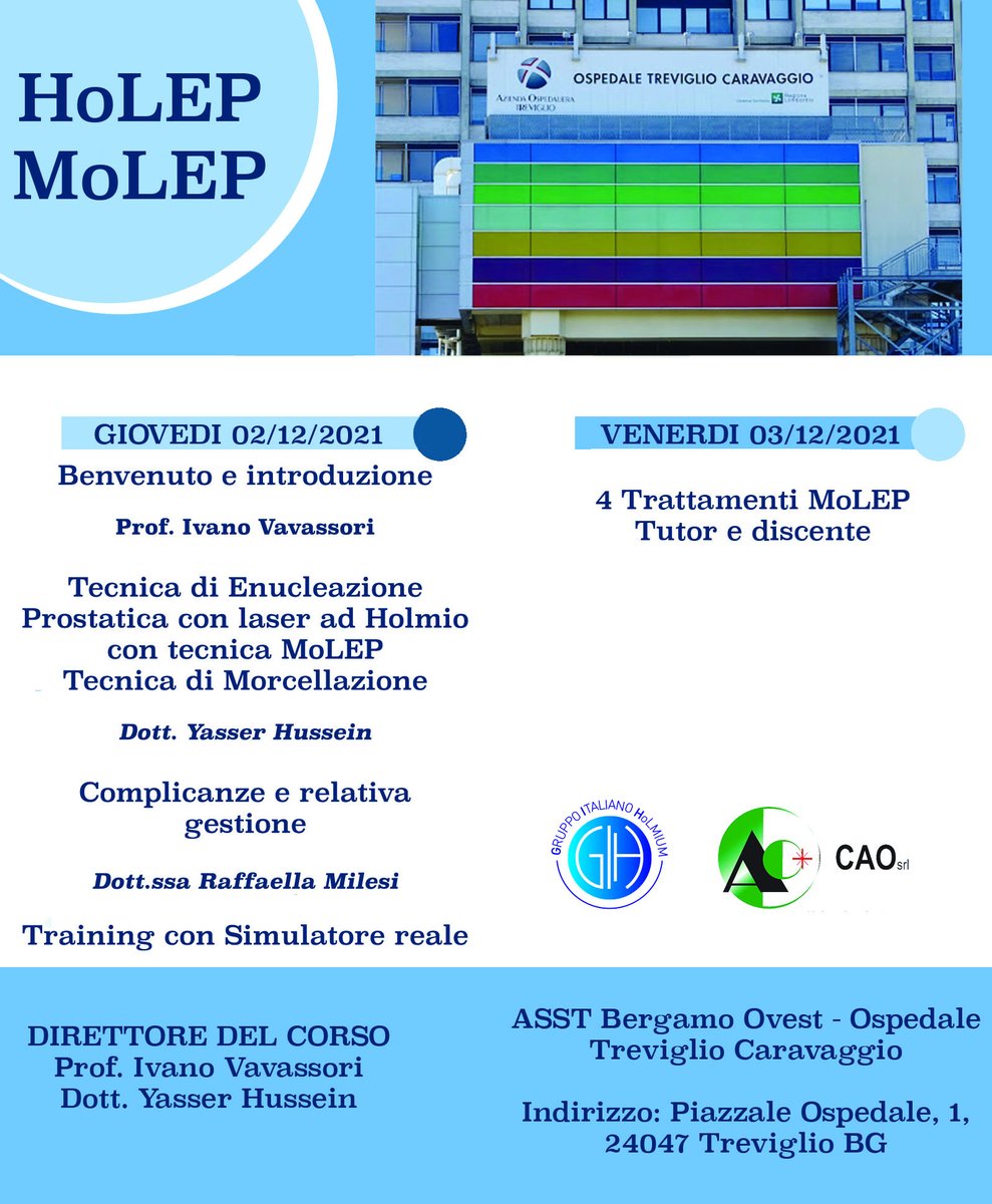 #MoLEP #HoLEP #morcellazione #Training