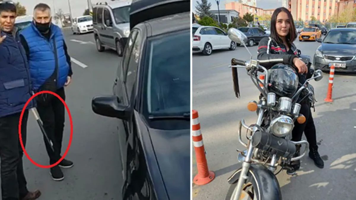 Kurye Esra'ya beyzbol sopalı saldırı girişimi kamerada buff.ly/3DMVZXm