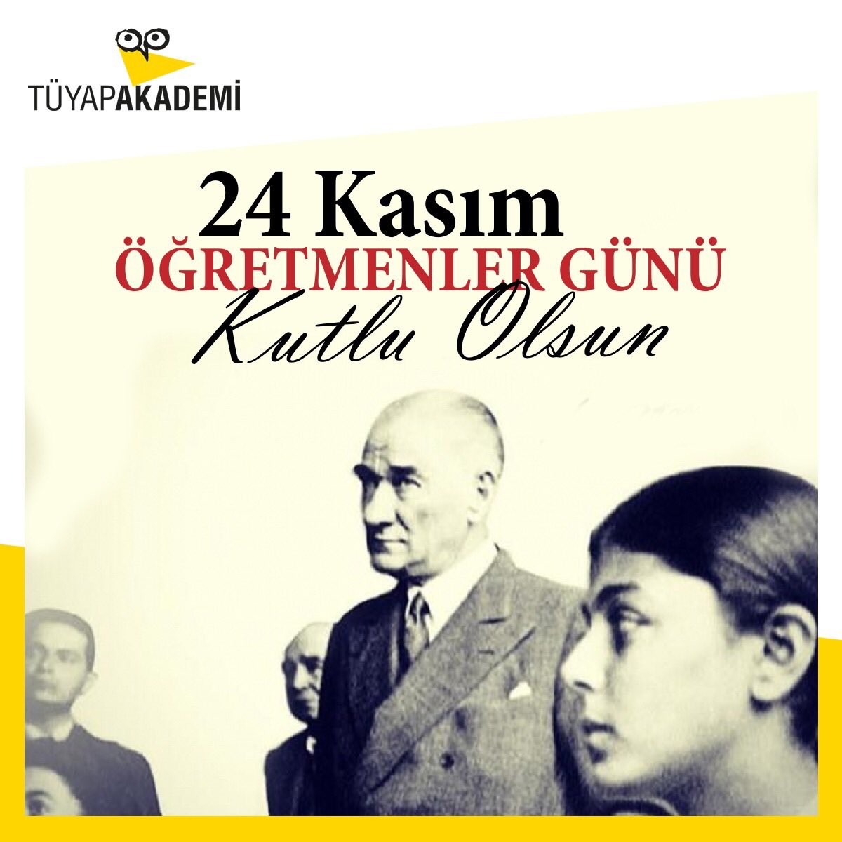 Hepimiz hayatımız boyunca sahip olduğumuz değerli öğretmenlerimizin izlerini taşırız, onlar daima bize eşlik ederler. Sonsuz teşekkürlerimiz, sevgi ve saygılarımızla Öğretmenler Gününüzü kutlarız 💛🦉💛
#OgretmenlerGunuKutluOlsun #24KasımOgretmenlerGunu #TuyapAkademi