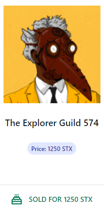 ArtOnStacks's tweet photo. GM Updates βοΈ
πΉ TWO Zombie @StacksSkaters SOLD for 199 STX EACH!
π§ #TheExplorerGuild 574 SOLD for 1250 STX & volume reaching 85K!
π¦ @bitcoin_birds 102 SOLD for 2750 STX & volume at over 476K STX!
More at https://t.co/8ATS8V19OK π
Your #NFTs secured by #Bitcoin https://t.co/V6sCXDPTPW