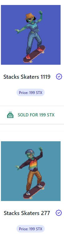 ArtOnStacks's tweet photo. GM Updates βοΈ
πΉ TWO Zombie @StacksSkaters SOLD for 199 STX EACH!
π§ #TheExplorerGuild 574 SOLD for 1250 STX & volume reaching 85K!
π¦ @bitcoin_birds 102 SOLD for 2750 STX & volume at over 476K STX!
More at https://t.co/8ATS8V19OK π
Your #NFTs secured by #Bitcoin https://t.co/V6sCXDPTPW