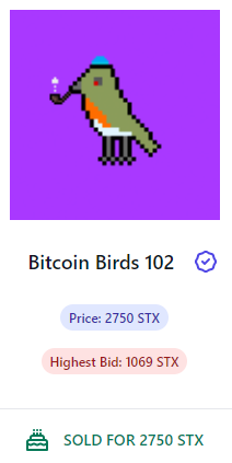 ArtOnStacks's tweet photo. GM Updates βοΈ
πΉ TWO Zombie @StacksSkaters SOLD for 199 STX EACH!
π§ #TheExplorerGuild 574 SOLD for 1250 STX & volume reaching 85K!
π¦ @bitcoin_birds 102 SOLD for 2750 STX & volume at over 476K STX!
More at https://t.co/8ATS8V19OK π
Your #NFTs secured by #Bitcoin https://t.co/V6sCXDPTPW