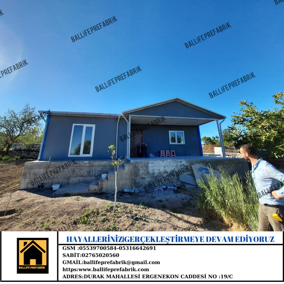 Ballife prefabrik olarak sizlerin hayallerini gerçekleştirmeye devam ediyoruz.

bilgi için:
05539700584 - 02765020560
ballifeprefabrik.com
DURAK MAHALLESİ ERGENEKON CADDESİ NO 19/C UK2 BLOK USAK

#prefabrikyapı #homesweethome #celikyapilar