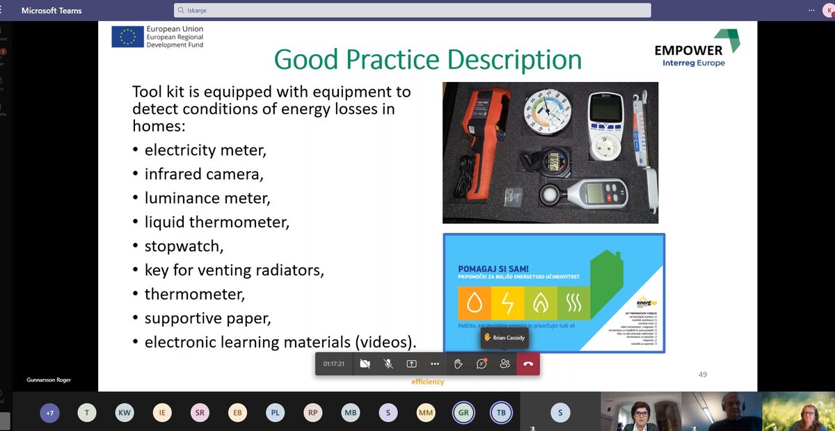 <a href="/interregEmpower/">Empower Interreg EU</a> is continuing with its activities for another 1 year. On 23th November 1st Peer Review was organized online on Energy monitoring. PP have presented 19 Good Practices to learn from each other. #interregeurope #energyefficiency #buildings #carbon