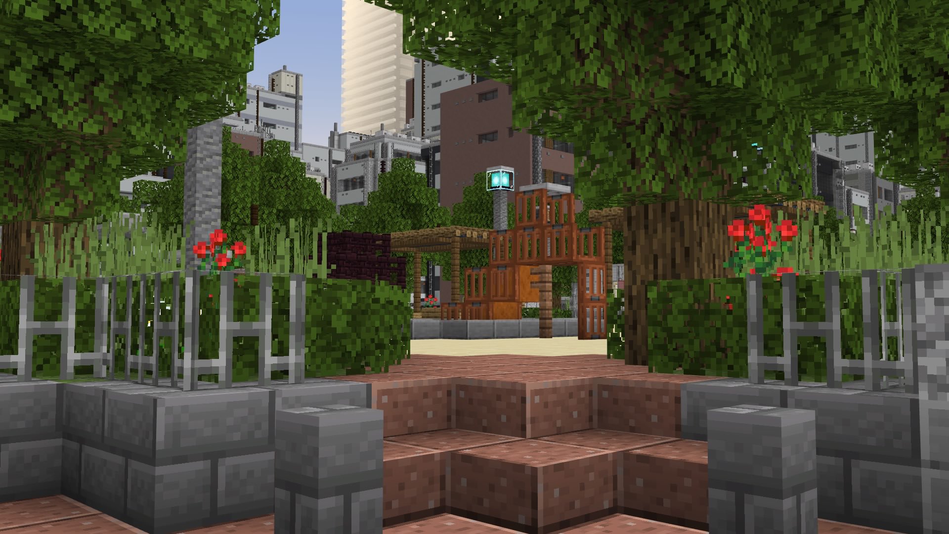 Twitter 上的 宝条みちる Minecraft Rt Rkmc2140 公園作りました 遊具やトイレ 倉庫なども設置してます Minecraft Minecraft建築コミュ 新嶋府 T Co Wzxhfnby7l Twitter