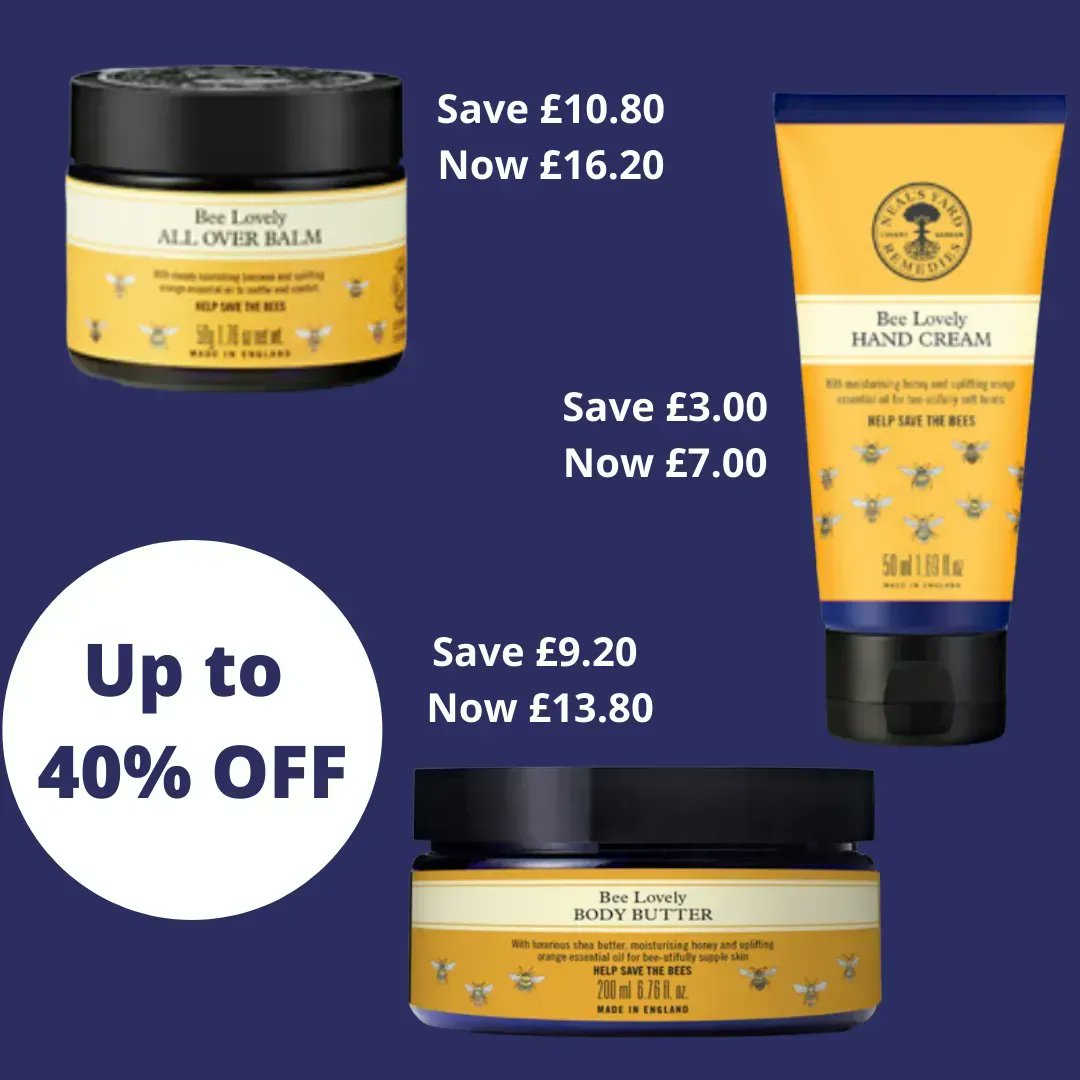 Wouldn't it 'bee' amazing to receive a parcel with these products in? Yours for less when you purchase here: buff.ly/3c2Pzr0

#beekind #beelovely #bees #savethebees #skincare #organicskincare #OrganicBEAUTY #bodybeautiful #feelgood #feelgreat #lookinggood