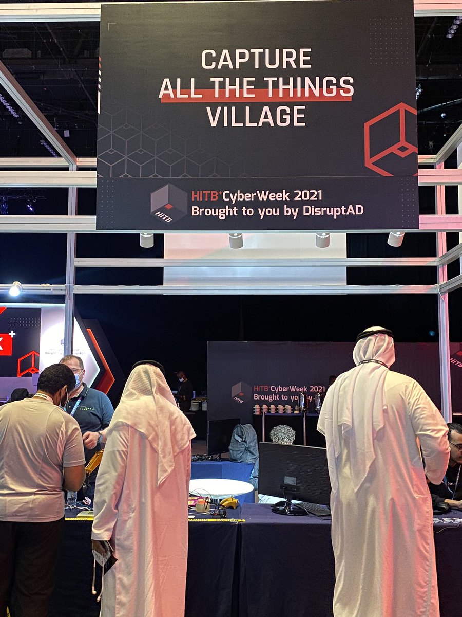 CTFae's tweet photo. Join us today and tomorrow at capture all the things village.              #HITBCyberWeek #DisruptAD
#CTFae https://t.co/f8BN09oLom