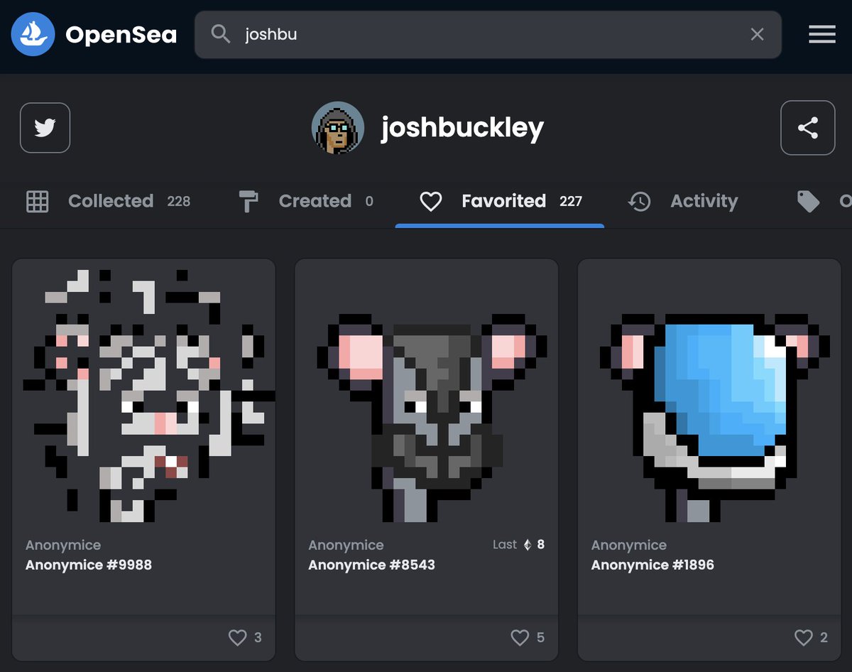 onlyshill's tweet photo. 👀 @joshbuckley wen?
@AnonymiceNFT @AnonymiceReport #welovethemice https://t.co/V3tdCQtp8x